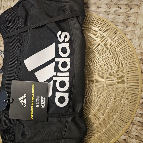 Adidas Black Defender IV Small Duffel Bag - Picture 3 of 11